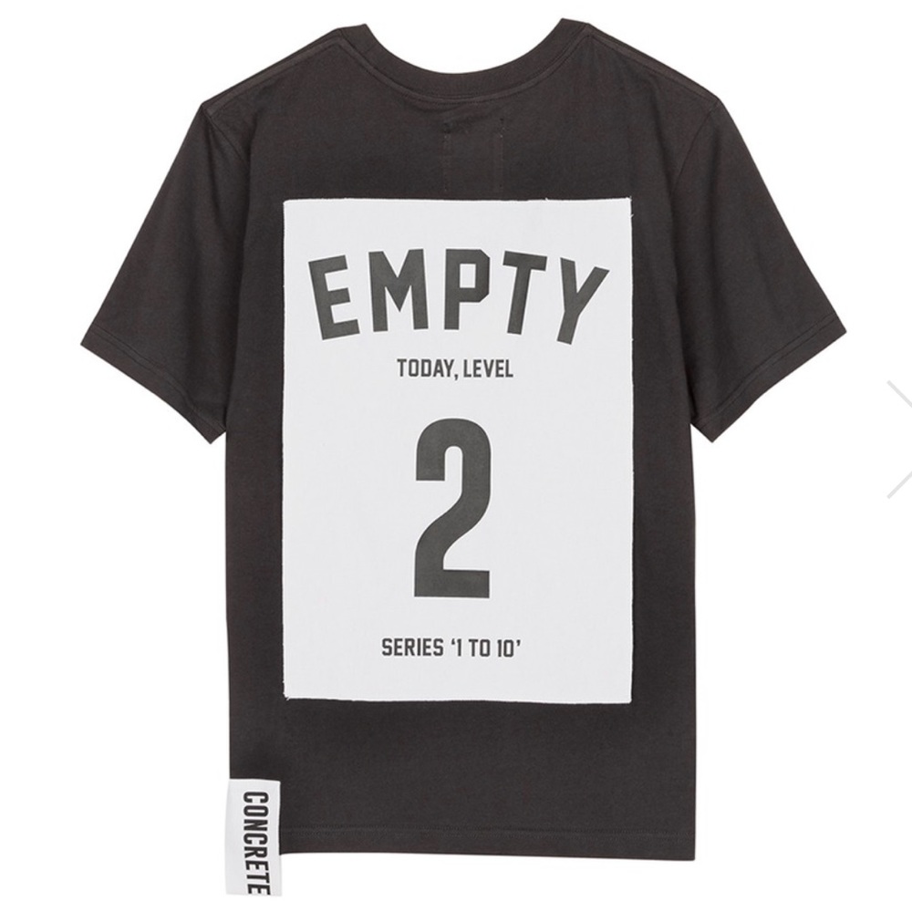 studio concrete series 1 to 10' unisex t-shirt - 2 empty style 210033504 M
